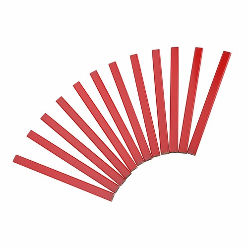 Zimmermannsbleistifte Rot 72 Stück Bleistift Baustelle 175mm Baubleistifte (Rot) - Bild 15 von 22