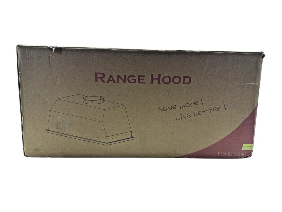 AKDY 30? Convertible Insert Range Hood Carbon Filters LED Light RH0666 (OB) - Image 3 of 4