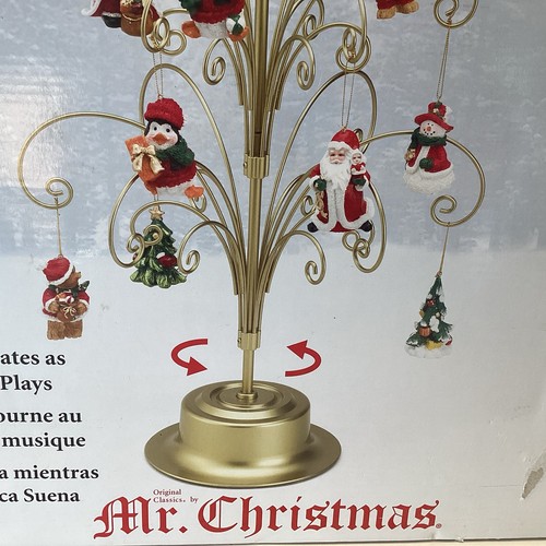 Mr Christmas Rotating Musical Ornament Tree 2010 Approx 24"x12" Never Used - Picture 4 of 20