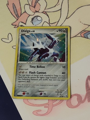 Dialga 1/130 Holo Rare Pokemon 2007 Diamond & Pearl Base  - Picture 2 of 7