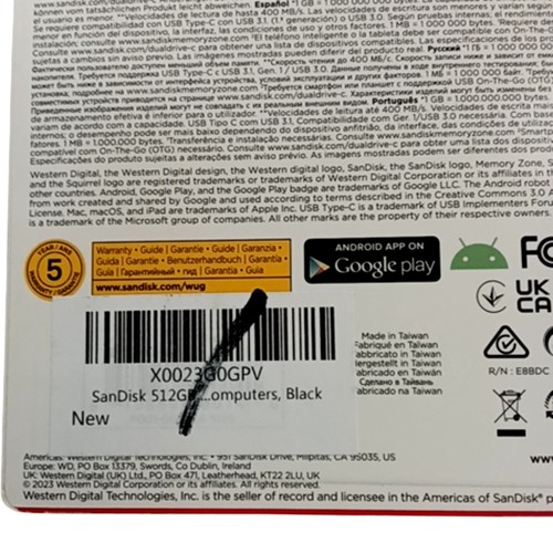 SANDISK Ultra Dual Drive Go USB Type-C 512GB For Smartphones Tablets - 第 5/5 張圖片