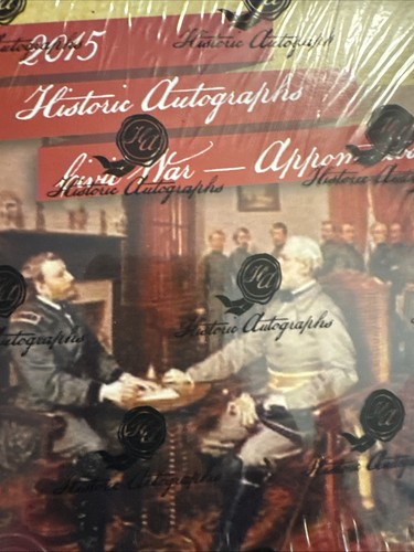 2015 HISTORIC AUTOGRAPHS CIVIL WAR APPOMATTOX FACTORY SEALED BOX CUT POSSIBLE - Bild 3 von 3