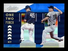 2020 Panini Absolute Spectrum Blue #OTP9 Gerrit Cole / Masahiro Tanaka Yankees