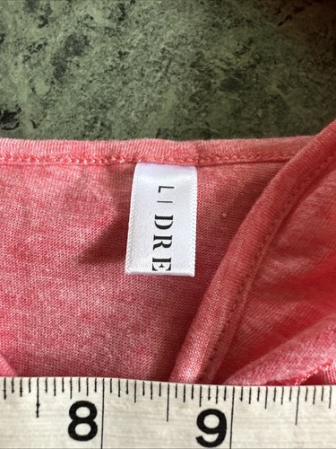 Abito vestito spalle fredde nuovo taglia L rosa pesca fresco leggero pranzo amici giorno - Foto 5 di 11