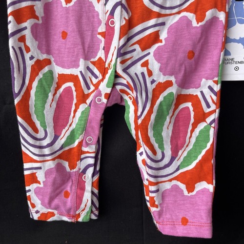 Diane von Furstenberg Baby Mädchen Blumen Strick Overall Größe 3-6 Neu mit Etikett - Bild 3 von 7