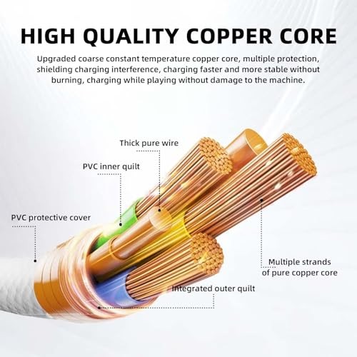 Carplay Cable Cord Compatible with iPhone 15 16 USB A to 3 Feet White 1 Pack - 第 7/12 張圖片