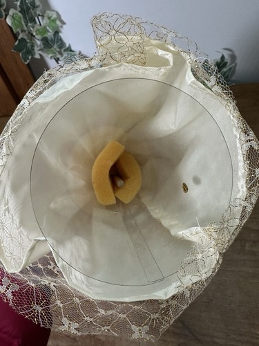 Albero di Natale vintage angelo albero topper bianco e oro decorazione natalizia anni 90 - Foto 8 di 10