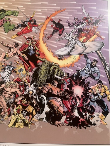 Michael Golden Original Art Hellcat Remarque W/COA Classic Marvel Marching Print - Picture 5 of 7