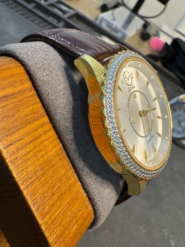 Gevril GV2 Sienna Diamond Watch Gold Tone Silver Dial 39mm Swiss Made - Bild 5 von 7