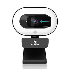 StreamCam N930E with Software, 1080P Webcam with Ring Light and Privacy Cover...