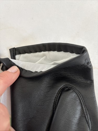 Vintage Mellowskin schwarz Leder wie Gefühl Handschuhe Damengröße B - 7,5, 8, 8,5 NEU - Bild 6 von 7