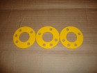 ANTENNA GUY RING FOR 48" FIBERGLASS + ALUMINUM MAST SECTIONS LOT OF 3 YELLOW