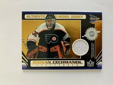 2003-04 Pacific Prism #121 Roman Cechmanek JSY 0491/1185 - Los Angeles Kings