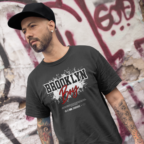 Brooklyn Boy New York City T-shirt | NYC Boroughs Hip Hop Rap Culture Tees | 2 C - 第 1/17 張圖片