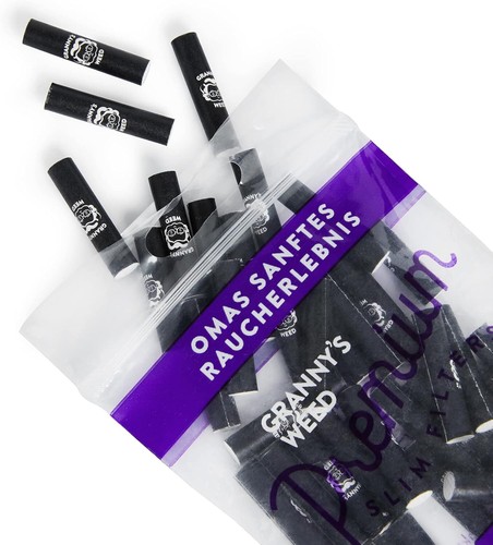 Granny's® Exclusive Slim Aktivkohlefilter | 50x Ø 5.9 mm Filtertips | vegan - Bild 1 von 6