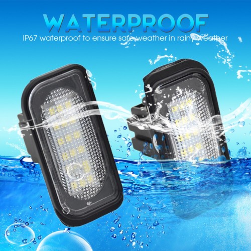 For 2004-2008 Chrysler Crossfire Xenon White LED License Plate Light Lamp 1 Pair - Picture 9 of 12