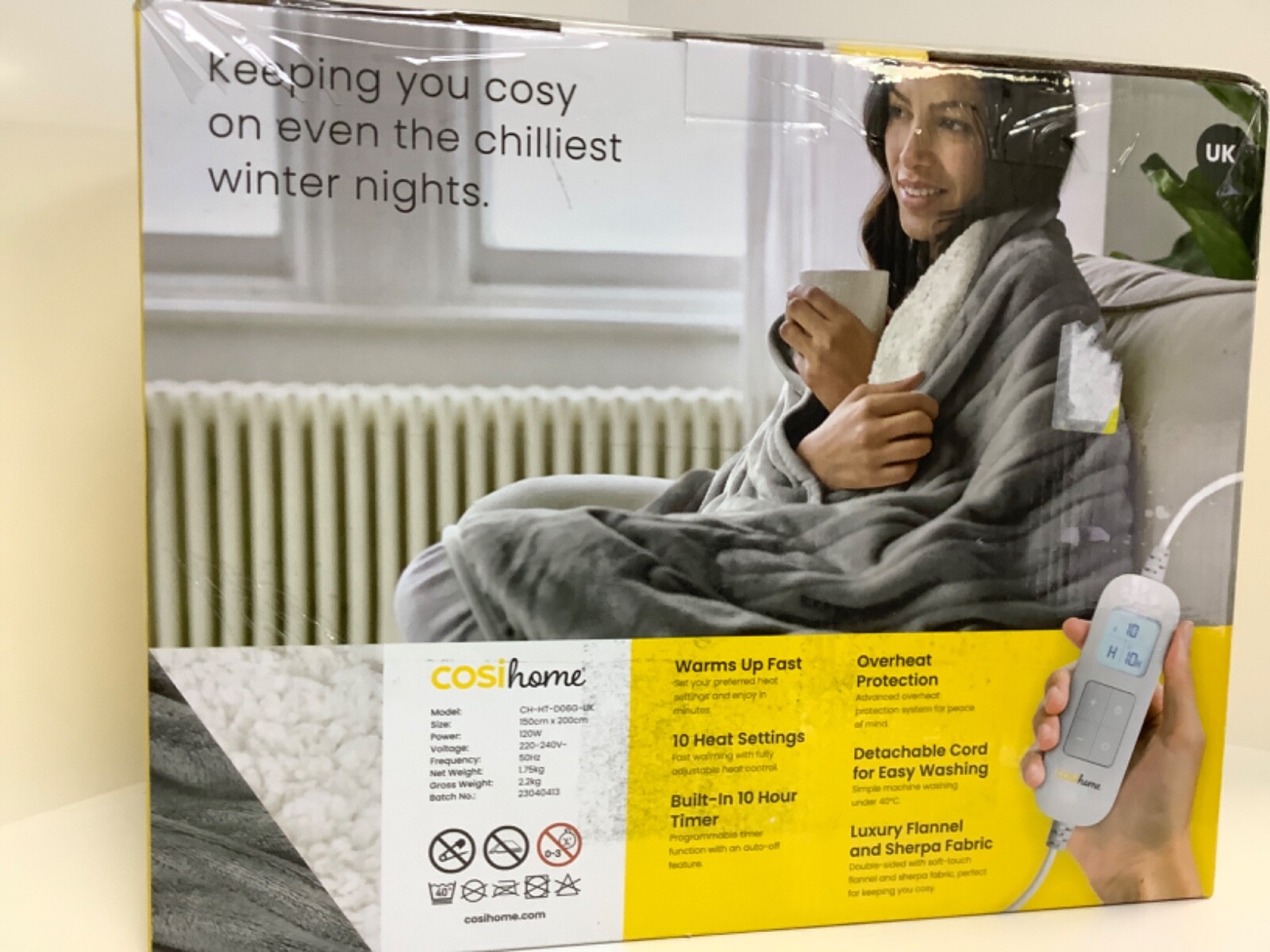 COSI HOME LUXURY HEATED THROW ELECTRIC BLANKET, DOUBLE SIZE *UNUSED* eBay