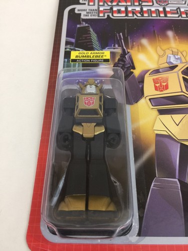 TRANSFORMER GOLD ARMOR BUMBLEBEE SUPER 7 REACTION FIGURES - Bild 2 von 4
