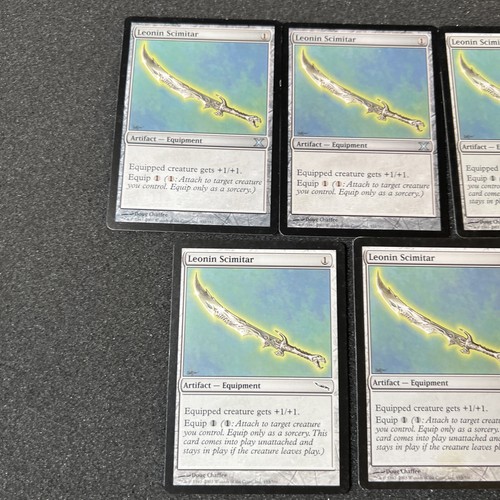 Leonin Scimitar Magic The Gathering Mtg Artifact Card 5 - Picture 2 of 4