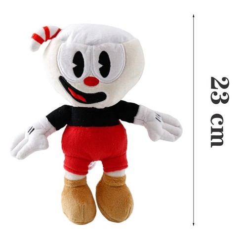 10'' Cuphead Game Plush Doll Cuphead or Mugman Mecup Brocup kids Gift US Stock - Picture 23 of 25