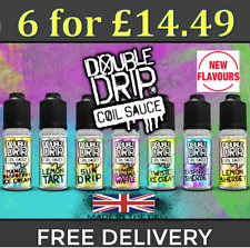 Double Drip E liquid Coil Sauce *6x10ml for £14.49* Vape Juice - 1st Class Del