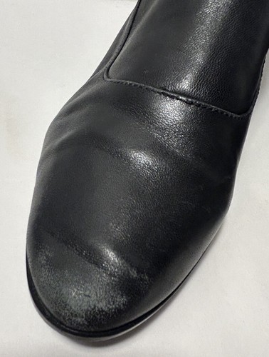 Calvin Klein Ferryn Black Leather Zip Ankle Boots Womens Size 6 - Picture 3 of 7