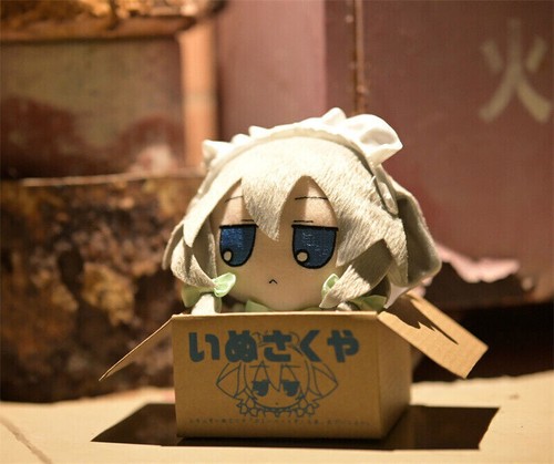 Muñeca de peluche de 20 cm Anime TouHou Project Inu Sakuya Fumo Fumo juguete de peluche con caja de regalo - Imagen 5 de 13