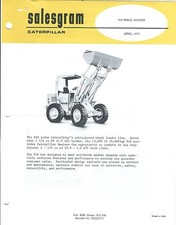 Equipment Brochure - Caterpillar - 910 - Wheel Loader - 1973 - 2 items (E3703) 