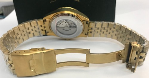 CAVADINI Automatik Miyota 8285 Herrenuhr Leonardo CV-335NJ Edelstahl Gold-Grün - Picture 5 of 11