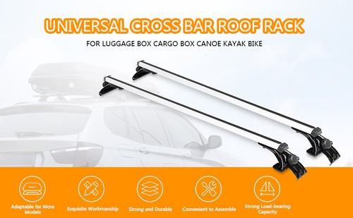 Portaequipajes General 48 pulgadas 2 piezas barras transversales Cross Bar Roof Rack 75 kg/165 libras - Imagen 18 de 24