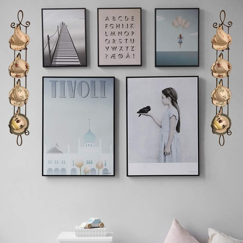 2 Pcs Tea Cup Display Rack Vertical Wall Stand Teacup Saucer Holder for China Co - Picture 5 of 5