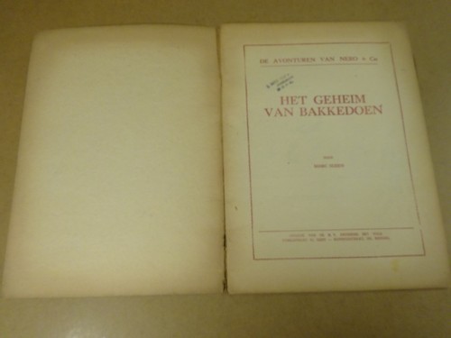 STRIP 1° DRUK / NERO - HET GEHEIM VAN BAKKENDOEN - Picture 4 of 8