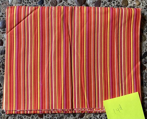 Lotto di 6 Stravaganti Tessuti Trapuntati Batik Marmooso Arancione Giallo 7 1/4 iarde - Foto 8 di 13