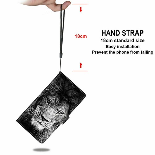 Angry Lion Card Wallet Phone Case For iPhone 11 12 13 14 15 16 Pro Max XR 7 8 SE - 第 5/12 張圖片