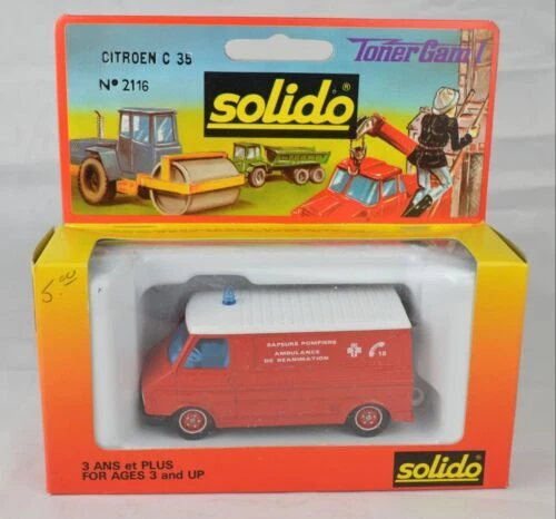 Solido Citroën ambulâncias brinquedo e de metal fundido