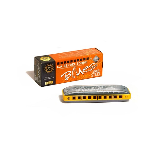 Seydel Blues Session Steel Harp - C - Free US Shipping - NEW TopFret edition