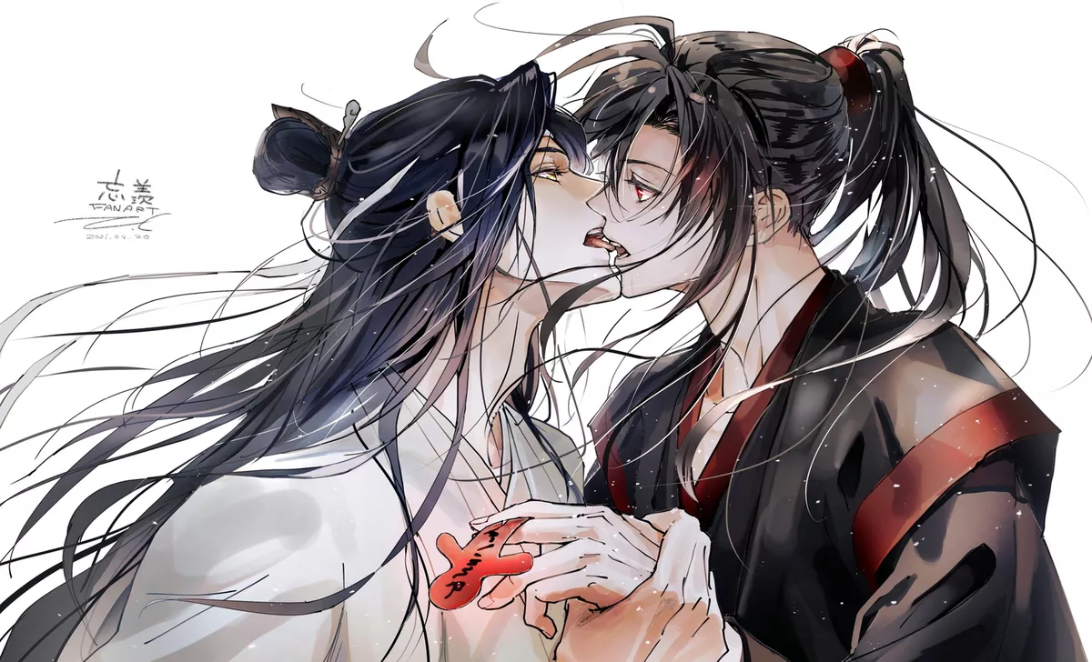 Anime mo dao zu shi wei wuxian lan zhan kiss wangji Playmat Gaming Mat