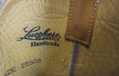 Botas Lucchese Classics Hechas a Mano L3506RR Para Hombre Cuero Marrón Talla 9 1/2 EE - Imagen 10 de 13