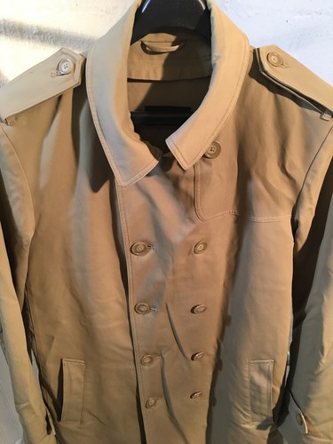 Chaps Ralph Lauren Mens Trench Coat 42R Formal Warm Beige - No Belt 842 - Picture 2 of 12
