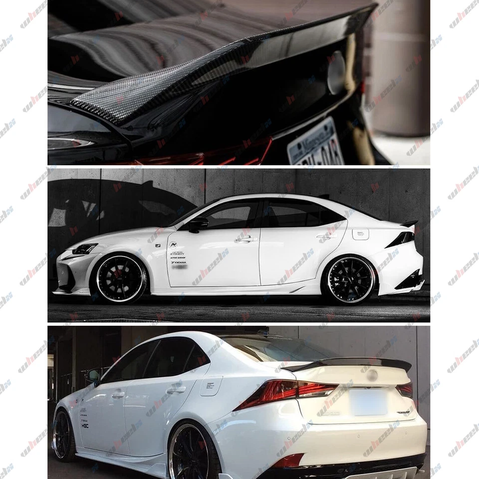 PARA 2014-2020 LEXUS IS200t IS250 IS350 PSM ALERÓN MALETERO FIBRA CARBONO REAL Foto 2 de 4