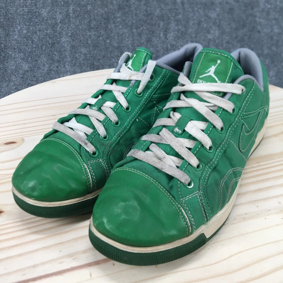 Nike Zapatos Para Hombres 10.5 Jordan Sky High Retro Tenis Cuero Verde 440988-301 Foto 3 de 4