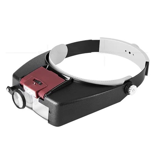 LED Juwelier Kopf Stirnband Lupe beleuchtet Visier Vergrößerungsbrille Lupe - Bild 6 von 7