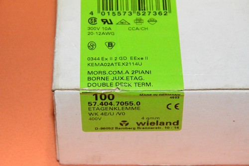 Wieland 57.404.7055.0 floor clamp WW 4E/U/V0 100pcs. - Picture 5 of 6