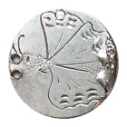 Double-Sided Love Token Butterfly Pictorial & Ljs Initials 90% Silver Dime Size