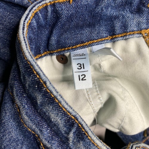 LOFT Womens Jeans sz 12 Medium Wash Stretch Curvy High Waist Straight Crop New - Picture 17 of 24