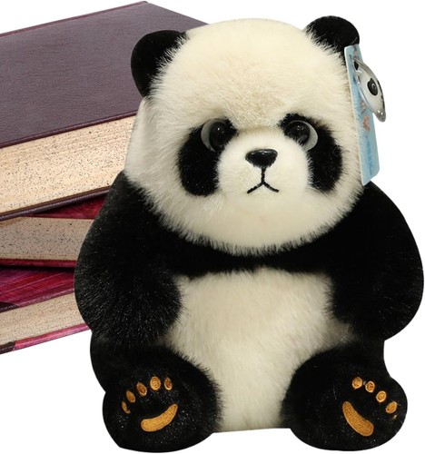 Plush Panda, Simulation Panda Bear Stuffed Animal, Soft Realistic Irresistible - Picture 9 of 36