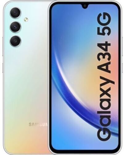 Teléfono móvil Samsung Galaxy A34 5G Android sin SIM desbloqueado 128 GB auricular nuevo Reino Unido - Imagen 1 de 23