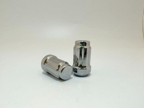 16PC 1/2-20 FOR FORD 1.38" TALL CHROME 6-SPLINE ACORN LUG NUTS + SECURE KEY - Picture 4 of 8