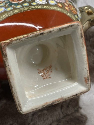 VINTAGE PORCELAIN COVERED DISH TUREEN HAND PAINTED FLOWERS IN JAPAN. - Picture 8 of 12