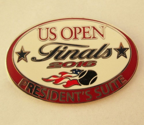 rare collectible FINALS 2016 US OPEN TENNIS PRESIDENT'S SUITE PUSH PIN USTA - Picture 2 of 5